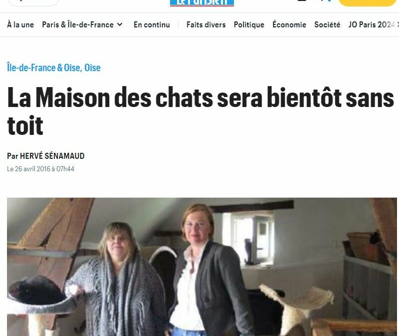 La Maison des chats sera bientôt sans toit